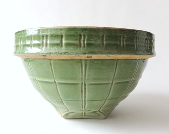McCoy Pottery Bowl Vintage 1920's Early McCoy Stoneware Mixing bowl
