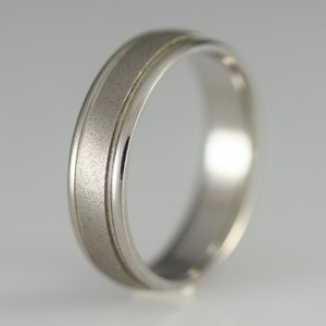 Palladium Band Comfort Fit 6mm Wide Size 11 by Novell Design Studio