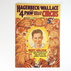 1935 Hagenbeck-Wallace Circus Magazine: Bert Nelson Cover