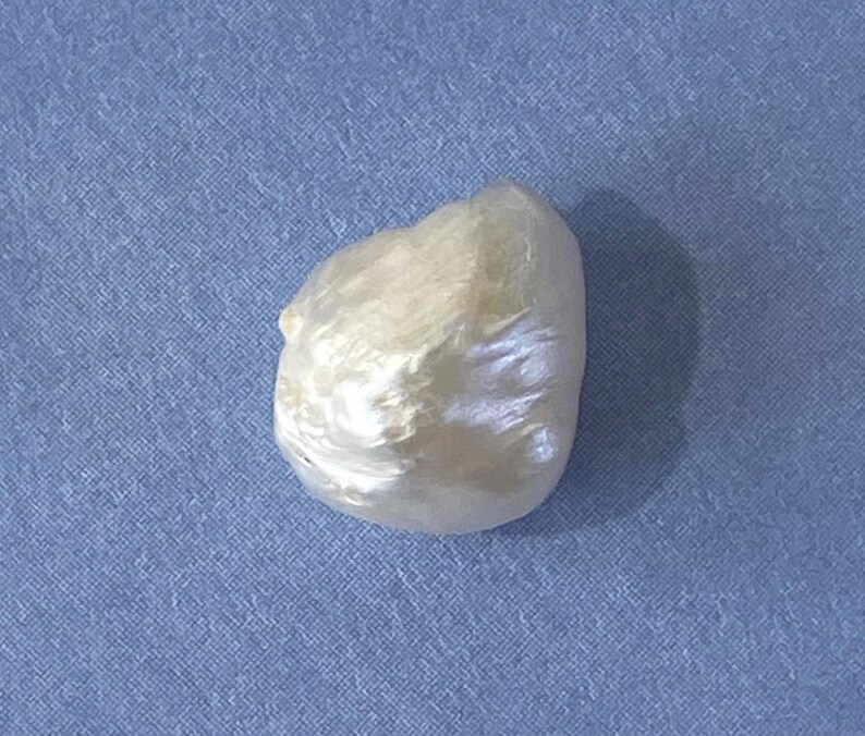 RARE Natural Mississippi River Pearl Vintage 1/2 Drilled 10.5mm image 4
