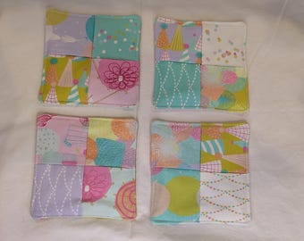 Fabric Coasters - Set of 4