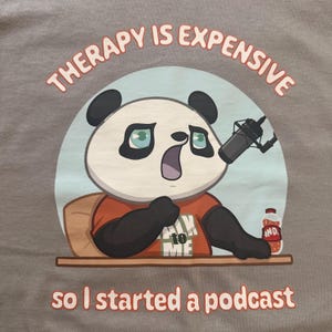 Podcast Panda Adult T-Shirt