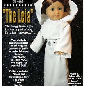 Princess Leia&#39;s Senatorial Gown Pattern for American Girl Dolls