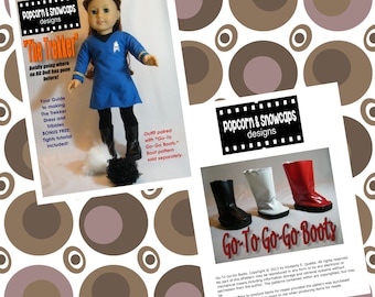 Star Trek Costume and Boots PDF Pattern for your American Girl Doll