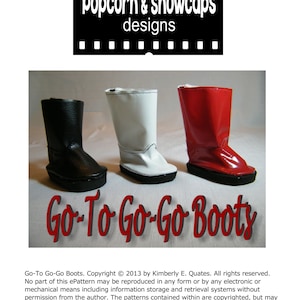 Go-Go Boots PDF pattern for your American Girl Doll.