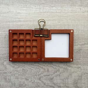 Wooden Paint Palette - Travel Paint Palette - Empty Paint Box - Mini Palette - Plein Air Painting