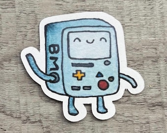 BMO Sticker, Adventure Time, Robot, Cute video game, Cute Gamer sticker, Finn and Jake Inspired