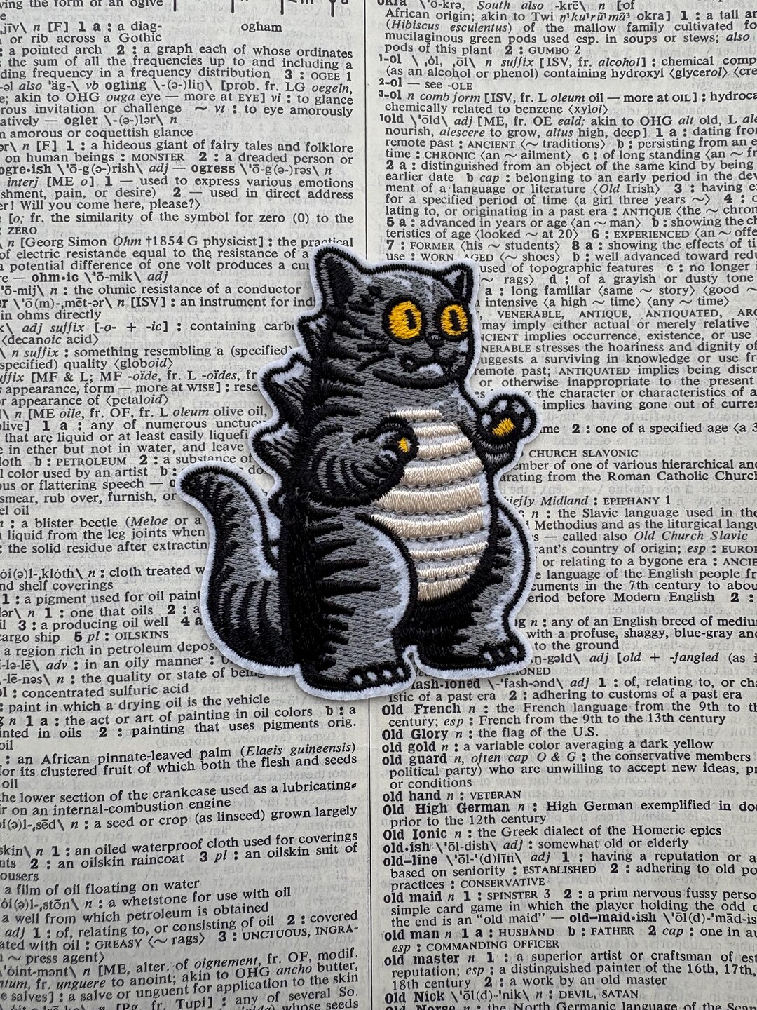 Godzilla Sticker Patch, Catzilla Sticker Patch, Fuzzy Sticker, Planner ...