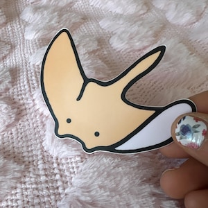 Manta Ray Sticker - Sticker - Planner Supplies - Stationary - Marine Biology - Cute Sticker - Manta Illustration - Ocean Art