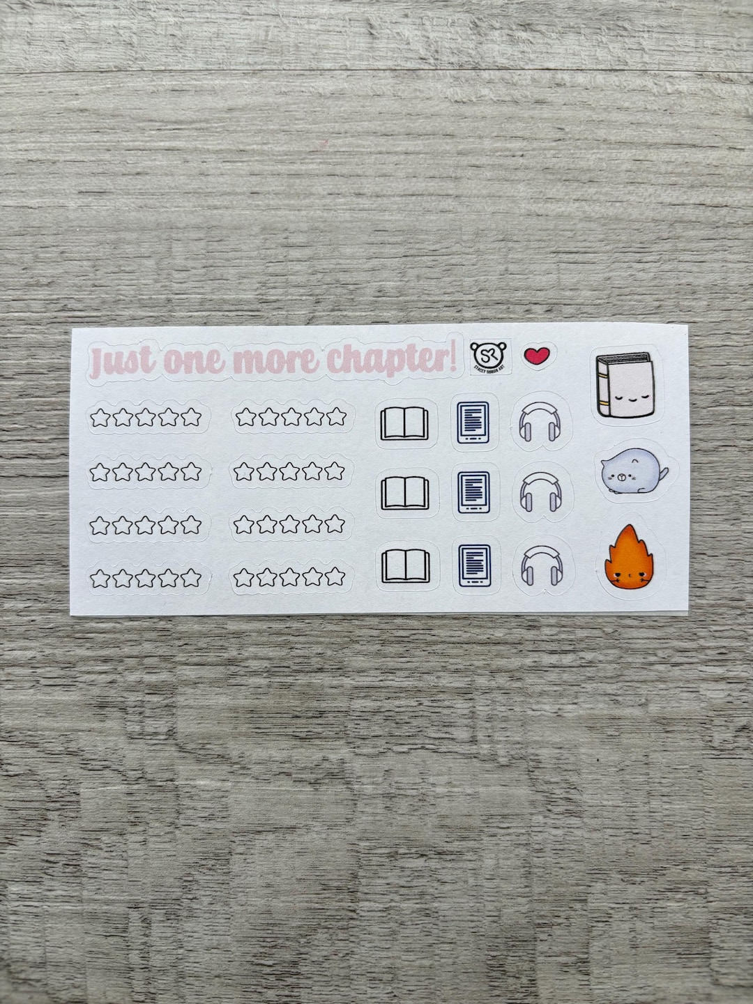 Book Rating Sticker Sheet, Book Club Stickers, Kindle Sticker ...