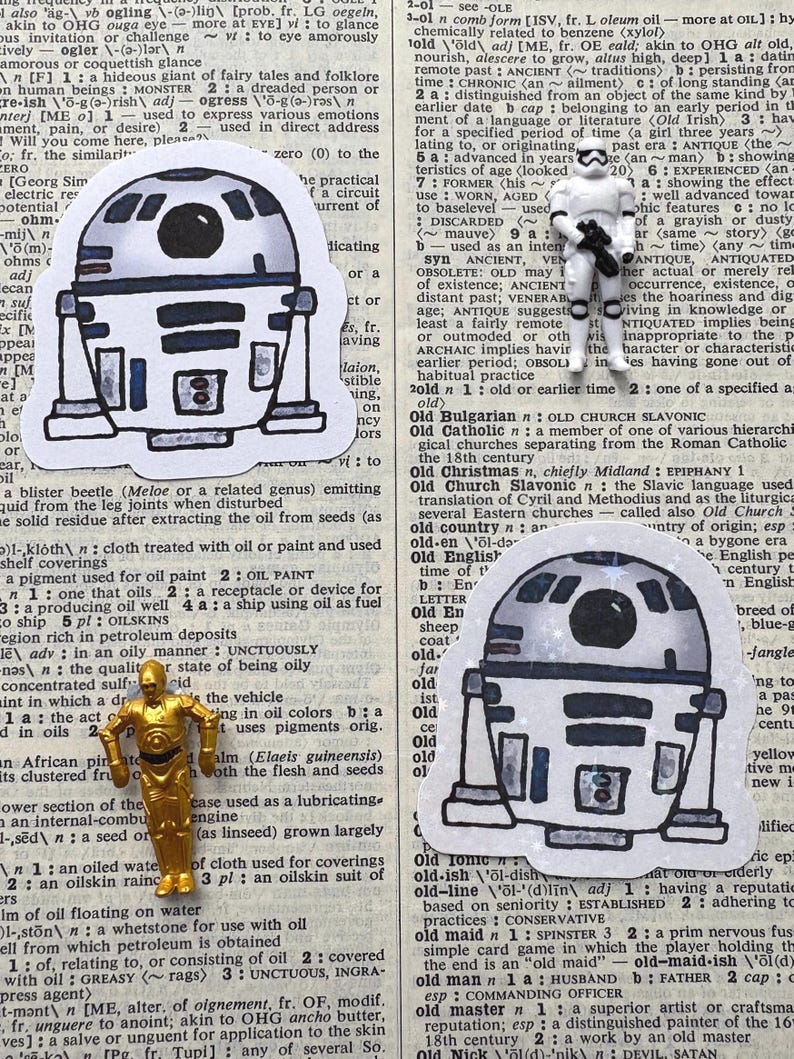 R2 Sticker R2D2 Sticker, Star Wars, Kawaii, Planner Sticker, Droid Sticker ...