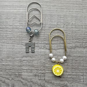 Planner Charms - Planner Clip - Decorative Paper Clip - Cute Planner Accessory - Bookmark - Journaling Clip