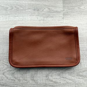COACH Vintage Chunky Case British  Tan Leather Pouch Bag 7165