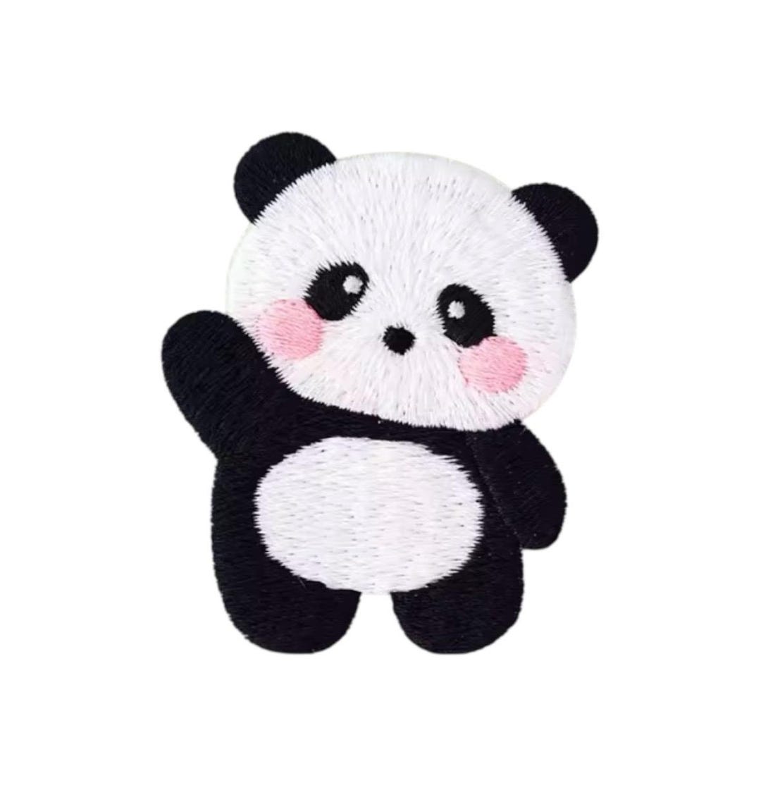 Cute Panda Patch, Self Adhesive Patches, Sticker Patch, Iron-on Patch ...