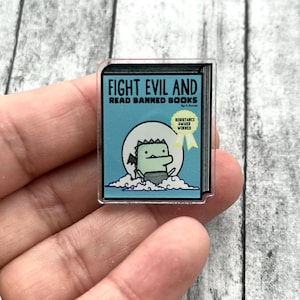 Read Banned Books Pin - Bookish Pin - Reading Pin - Book cover Pin - Book Club