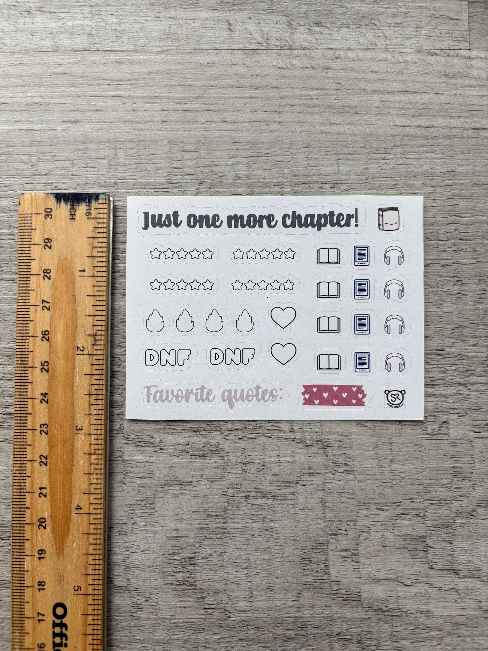 Book Rating Sticker Sheet, Book Club Stickers, Kindle Sticker ...