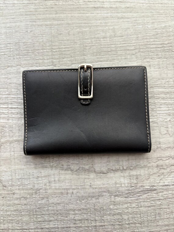 VTG Coach Black Leather Buckle Wallet Hamptons Y2K RARE - Etsy Israel