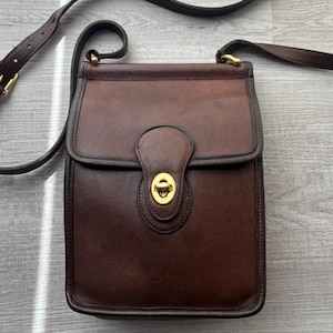 Vintage Coach Murphy Bag Mahogany, Rare Vintage Coach Crossbody, Y2K bag