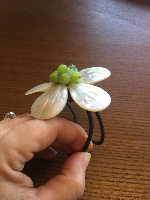 Shell Stone Beaded  Adjustable Bracelet - image 4