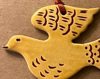 Dove Ornament - Pennsylvania Redware