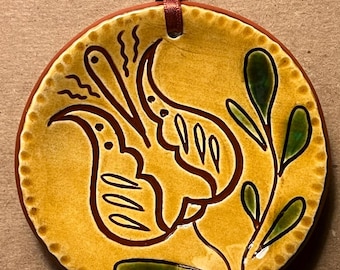 Pennsylvania Redware Ornament – Handmade tree ornament - R78