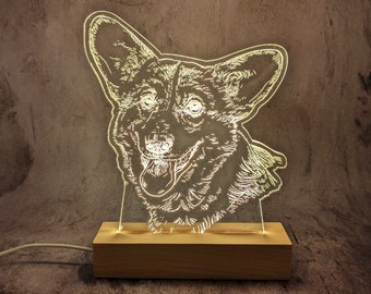 Corgi - Edgelit Light, Nightlight