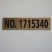 Coast Guard Documentation Placard, Vessel Official Number - Etsy