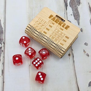 Travel Farkle Box - with dice