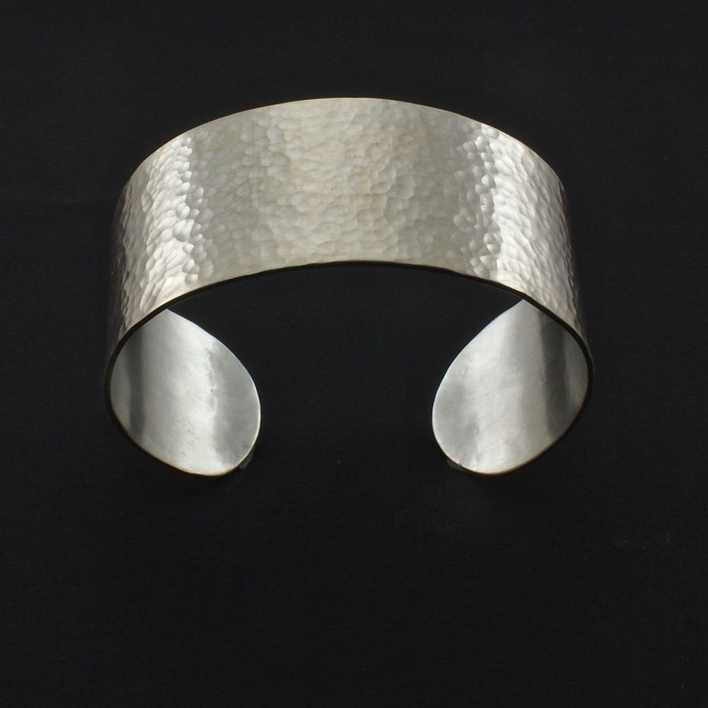 Silver Cuff Bracelet Sterling Silver Cuff Hammered Cuff Bracelet Men's