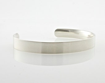 Sterling Silver Cuff Bracelet, Comfort Fit Cuff Bracelet, Woman's Cuff, Simple Elegant Cuff Bracelet Made To Order