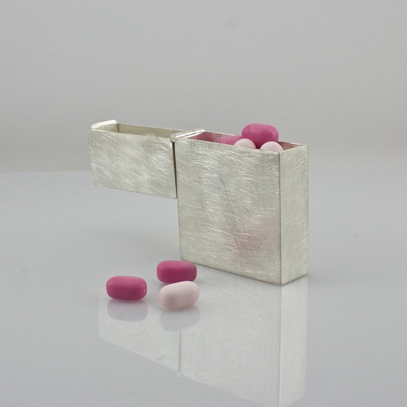 Sterling Silver Pocket Case Sterling Silver Box Small Etsy