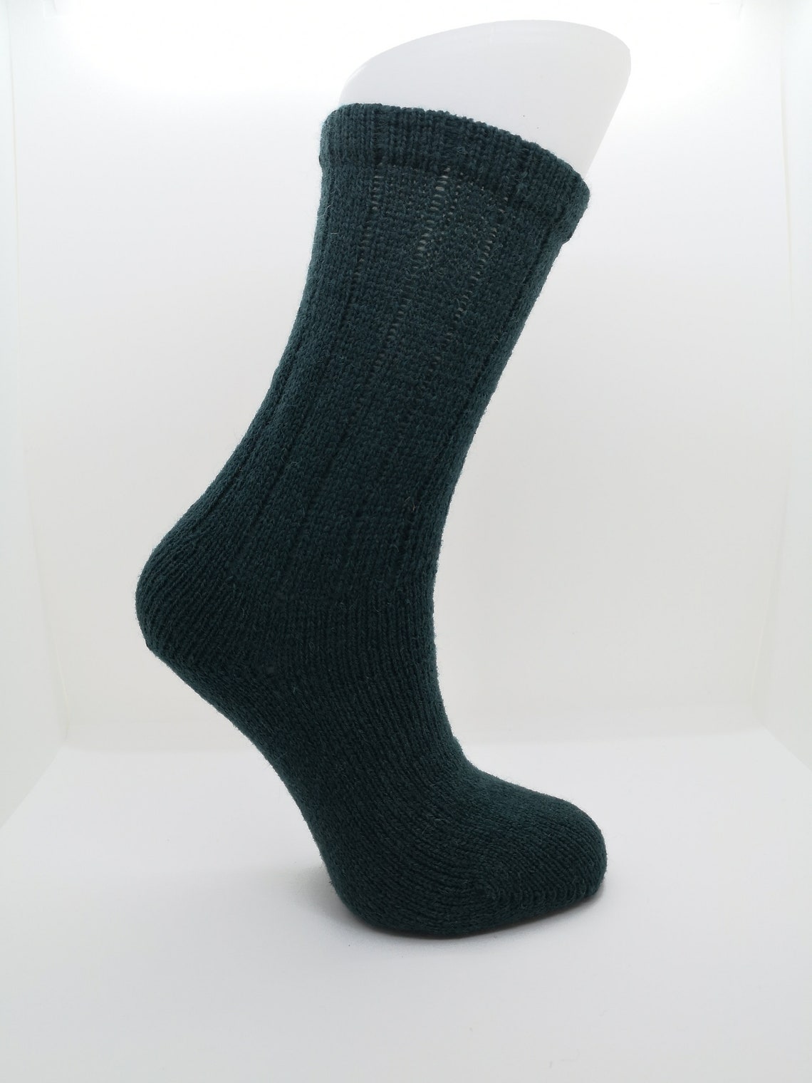 100 Pure Shetland Wool Bed Socks Rosemary Green Etsy