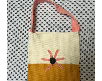 Daisy Crochet Bag Pattern: Cotton Floral Tote (PDF Pattern)