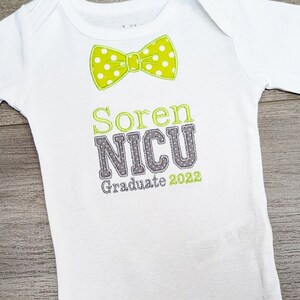 Boys Bowtie NICU Outfit • PICU Graduation Tee • Going Home Outfit • Faux Bow Tie • Preemie Gift • Baby Boy Bodysuit • Newborn Layette