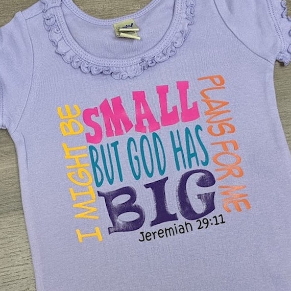 God Has Big Plans For Me Jeremiah 29:11 Bible Verse Baby Bodysuit God Has Big Plans For Me Jeremiah 29:11 Bible Verse Baby Bodysuit
