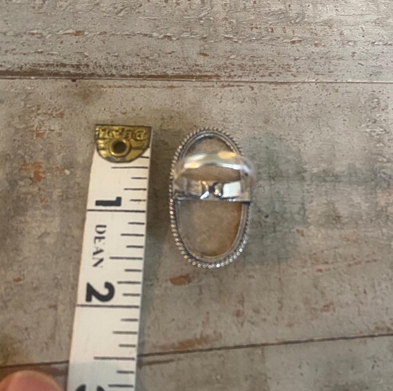 Multi Color Teardrop Fossil Coral Ring  - Fossil … - image 8