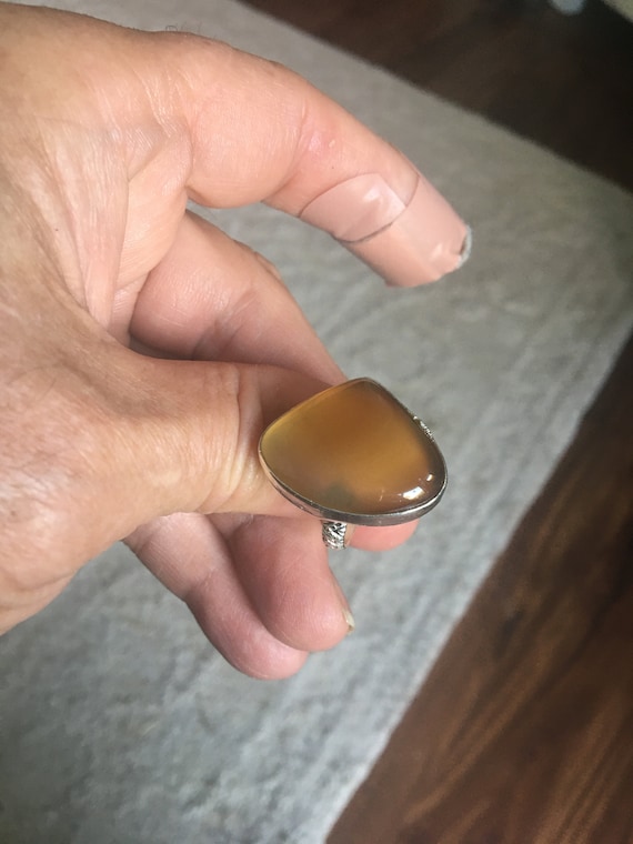 Stunning Montana Agate Ring - Montana Agate Ring S