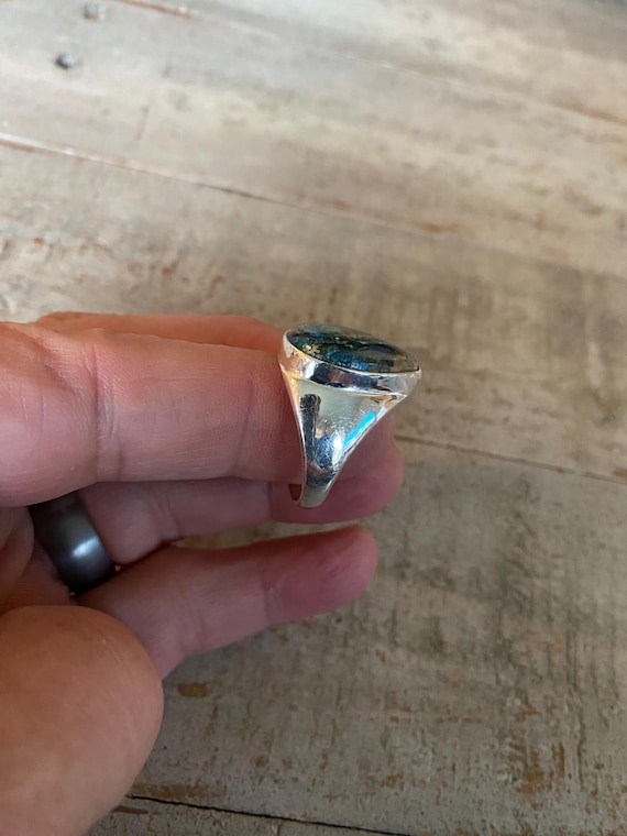 Beautiful Multi-Color Teardrop Chrysocolla Gemsto… - image 5