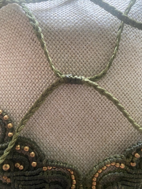 SALE: Unique Handmade Avocado Wings Macrame Tiger… - image 3