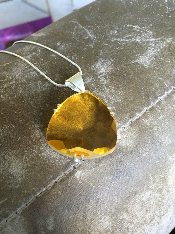 Beautiful Rare Morganite Teardrop Pendant Necklace