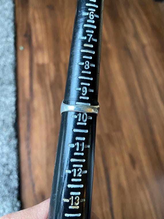 Gorgeous Amber Solitaire Ring - Rectangle Solitai… - image 7