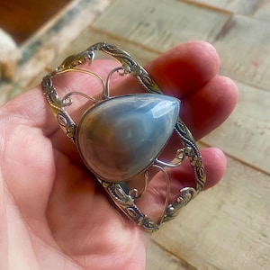Rare Owhyee Opal Gemstone Cuff Bracelet - Owhyee Opal Bracelet - Boulder Opal Cuff Bracelet - Boulder Opal Bangle- 925 Sterling Copper Base
