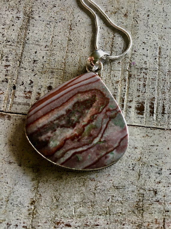 Amazing Multi Color Laguna Lace Agate Pendant Neck