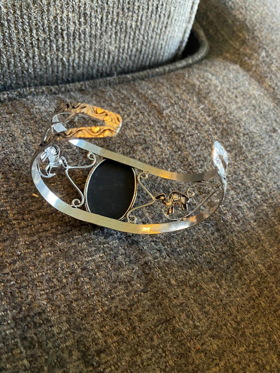 Beautiful Abalone Shell Bangle Cuff Bracelet - Vi… - image 9