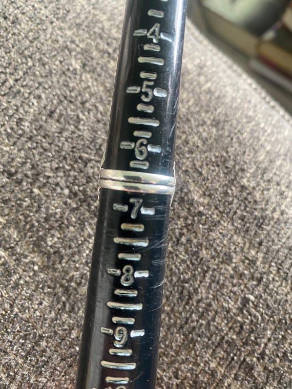 Rare Rectangle CHAROITE GEMSTONE Ring-CHAROITE Ge… - image 10