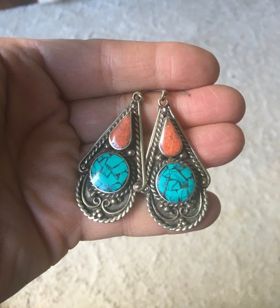Tibetan Jewelry: Tibetan Dangle/Drop Earrings - L… - image 3