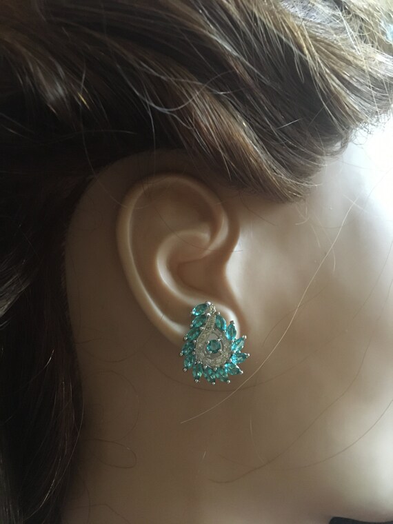 SPRING Sale: Rich Blue Aquamarine Earring Gemston… - image 7