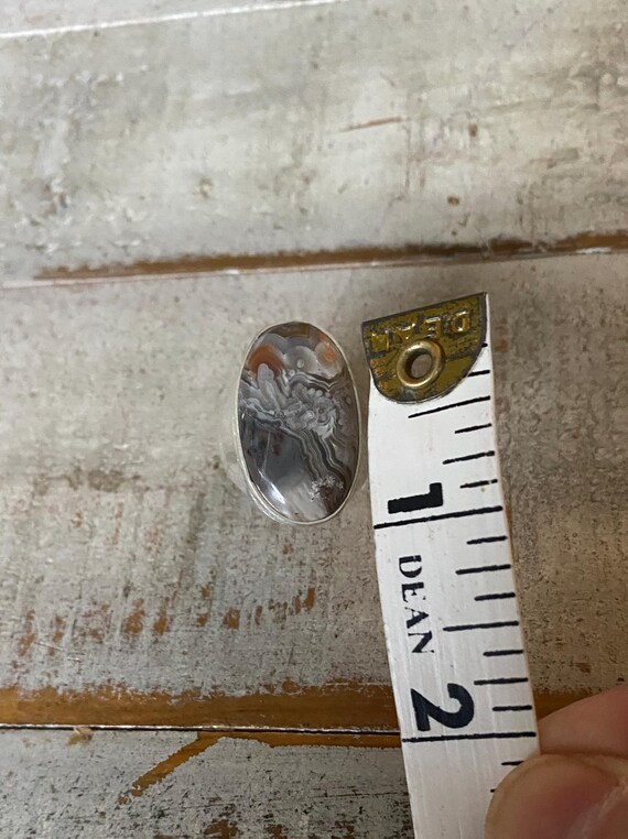 Gorgeous Amber Solitaire Ring - Rectangle Solitai… - image 8