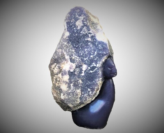 本物のアフリカ美術、ショナ族の彫刻、新しいヘアスタイル