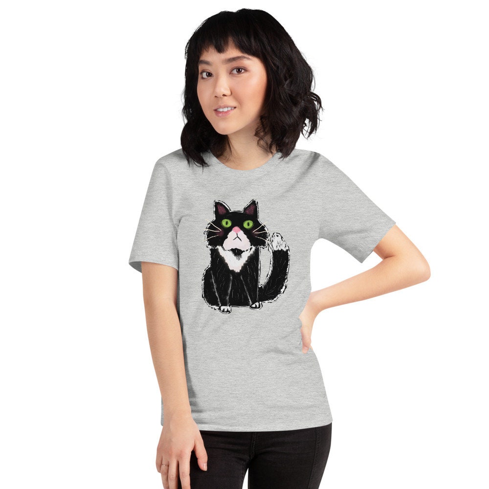 Tuxedo Cat T-Shirt / Tuxedo Cat Lovers Shirt / Gift For Cat | Etsy